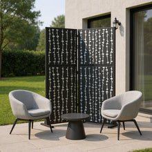 Load image into Gallery viewer, Three Panel Screen Room Divider (720128) - Black