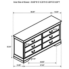 Load image into Gallery viewer, Frances - 6 Drawer Dresser