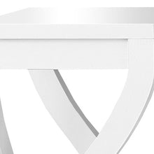 Load image into Gallery viewer, Wood Square End Table With Two Shelves - White