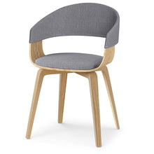 Load image into Gallery viewer, Wood Dining Parsons Chair - Gray / Brown