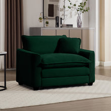 Load image into Gallery viewer, Modern Classic Fabric Single Chair Deep Seat Sofa With Pillow