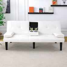 Load image into Gallery viewer, Sofa Bed With Foldable Design And Cup Holder