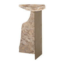 Load image into Gallery viewer, 24" Marble Pedestal End Table - Beige