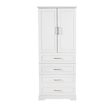 Load image into Gallery viewer, Freestanding Bathroom Cabinet With 3 Drawers, Adjustable Shelf, Soft Close Doors