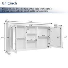 Load image into Gallery viewer, Modern Wall-Mount 2 In 1 Mirror Cabinet With Adjustable Shelves, Soft-Closing Hinges
