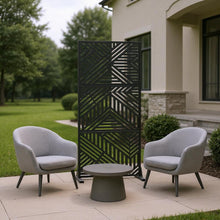 Load image into Gallery viewer, Three Panel Screen Room Divider (720223) - Black