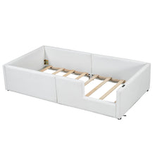 Load image into Gallery viewer, Platform Bed With Guardrail And Charging Station