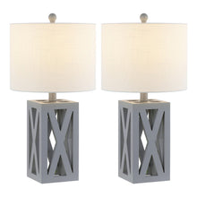Load image into Gallery viewer, Table Lamps LED With Drum Shades (Set of 2) - Gray