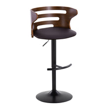 Load image into Gallery viewer, Cosi - Mid Century Modern Adjustable Barstool With Swivel With Rounded T Footrest (Set of 2)