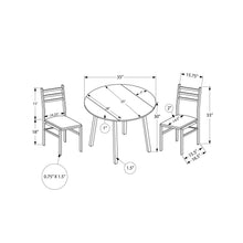Load image into Gallery viewer, 3 Pieces Dining Table Set, Small, Drop Leaf, Contemporary & Modern