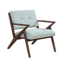Load image into Gallery viewer, Modern Accent Chair With Plush Cushions, Angled Arm Design - Green