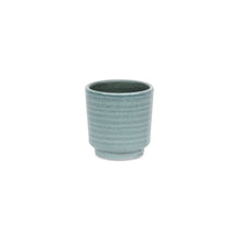 Load image into Gallery viewer, Striped Round Pot Planter (487492) - Green