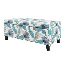 Load image into Gallery viewer, Charming Floral Storage Ottoman With Upholstered Fabric