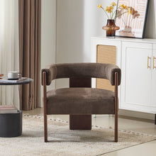 Load image into Gallery viewer, Modern Upholstered Accent Arm Chair With Barrel Back Design
