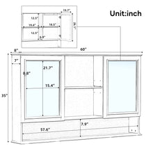 Load image into Gallery viewer, Double Sink Bathroom Vanity Set With Wall Mount Mirror Cabinet