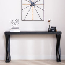 Load image into Gallery viewer, Console Table With Crossed Legs For Hallway - Black