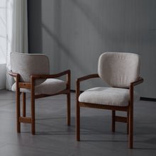 Load image into Gallery viewer, Upholstered Arm Dining Chairs (Set of 2)