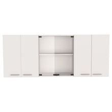 Load image into Gallery viewer, 59" Wood Kitchen Island Set With Storage - Natural / White