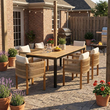 Load image into Gallery viewer, Outdoor Dining Set & Table And Rope Chairs