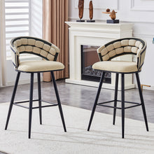 Load image into Gallery viewer, Bar Stools, Kitchen Island Counter Height Stools (Set of 2)