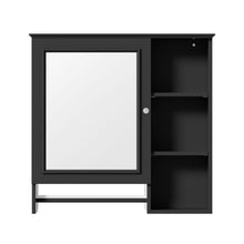 Load image into Gallery viewer, Wall Mounted Bathroom Storage Cabinet, Medicine Cabinets With Large Mirror Door, Adjustable Shelves And Three Open Storage Levels(Not Include Bathroom Vanity)