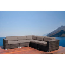 Load image into Gallery viewer, Ana - Outdoor Sectional Sofa With Cushions - Brown