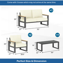 Load image into Gallery viewer, Modern Outdoor Sofa Set With Coffee Table
