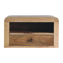 Load image into Gallery viewer, 18" Wood One Drawer Floating Nightstand - Brown