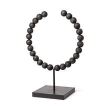 Load image into Gallery viewer, Abstract Beaded Tabletop Sculpture (392496) - Black