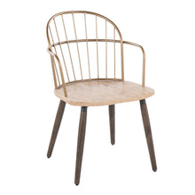 Load image into Gallery viewer, Riley - Farmhouse High Back Arm Chair (Set of 2) - Antique Copper / White Washed