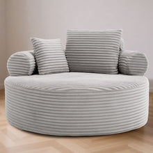 Load image into Gallery viewer, Round Sofa Bed With 3 Pillows For Living Room