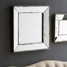 Load image into Gallery viewer, Distressed Accent Mirror, Traditional Style Framed Wall Mirror For Living Room