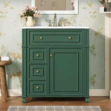 Load image into Gallery viewer, Bathroom Vanity Cabinet With Sink, Soft Close Doors With Door Organizer