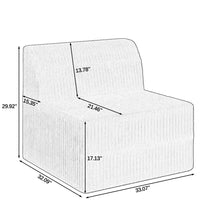 Load image into Gallery viewer, Modern Minimalist Sleeper Sofa, Compressed Sectional Single Seat