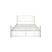 Load image into Gallery viewer, Unique Flower Sturdy System Metal Bed Frame With Headboard And Footboard