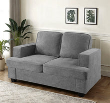 Load image into Gallery viewer, Modern Loveseat, Comfortable 2 Seater Couch With Deep Seating, Loose Back Cushions, Wide Arms