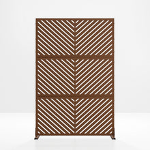 Load image into Gallery viewer, Three Panel Screen Room Divider (720092) - Brown