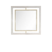 Load image into Gallery viewer, 32" Square Steel Framed Accent Mirror - Gold
