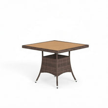 Load image into Gallery viewer, All-Weather Square Rattan Patio Dining Table