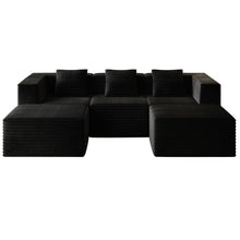 Load image into Gallery viewer, Compression Sofa With 2 Ottomans