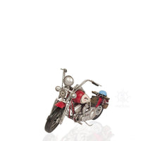 Load image into Gallery viewer, Harley Davidson Motorcycle Sculpture - Red / Silver