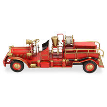 Load image into Gallery viewer, Hand Painted Early 20th Century Fire Engine Model Car - Red / Gold