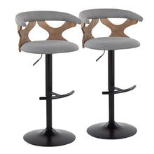 Load image into Gallery viewer, Gardenia - Contemporary Adjustable Barstool & Swivel With Rounded T Footrest (Set of 2)