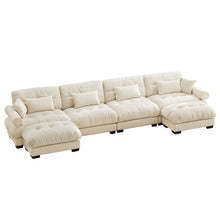 Load image into Gallery viewer, Super Comfort Oversized Modular Sectional Sofa With Movable Ottoman