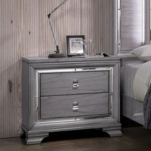 Load image into Gallery viewer, Nightstand With Mirror Trim - Light Gray