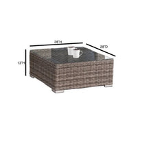 Load image into Gallery viewer, Wicker Seating Group Set With Table And Cushions