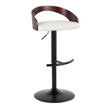 Load image into Gallery viewer, Grotto - Contemporary Adjustable Barstool With Swivel With Rounded T Footrest (Set of 2)