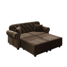 Load image into Gallery viewer, Upholstered Sofa Set With Nailhead Trim And Rolled Armrests, Includes Pillows