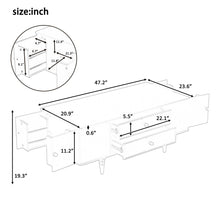 Load image into Gallery viewer, Modern Rectangle Coffee Table With Four Drawers