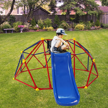 Load image into Gallery viewer, Innovative Dome Climber With Slide And Climbing Stones - Blue / Red